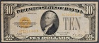 1928  $10 Gold Certificate   VF