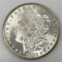 1883-CC Uncirculated Morgan Silver Dollar