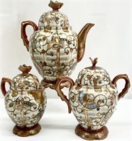 Japanese Kutani Porcelain Tea Set