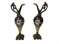 Pair of Antique Ewer Vases