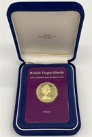 1976 British Virgin Islands $100 Gold Proof
