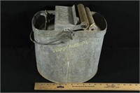 galvanized mop bucket