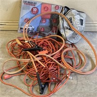 Jumper Cables, Extension Cords w/ Car Wash Kit