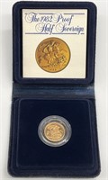 1982 Proof Great Britain Gold Half Sovereign