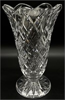 Waterford Crystal Diamond Pattern Vase