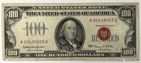 1966 US $100 Red Seal Note