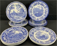 18 Spode Blue Room Collection Plates