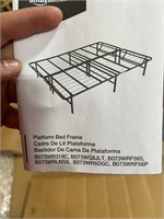 Metal Platform Bed Frame with Tool Free Setup