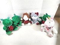 NEW Assorted Stuffy Dog Squeaker Plushies (x6)