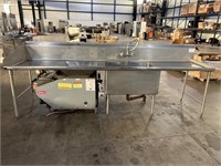 133” Industrial Sink w Grinder/ disposal