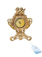 Antique Westcox Cherub Metal Clock