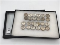 Collection of 25 Silver Liberty Half Dollars