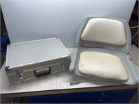 Boat seat, metal case