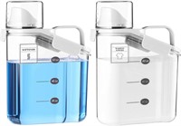 60oz Detergent Dispenser 2 Pack with 6 Labels