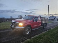 2000 7.3 powerstroke Ford F-250 flatbed truck