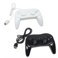 2 x Pro Remote Controller for Wii  Black&White  US