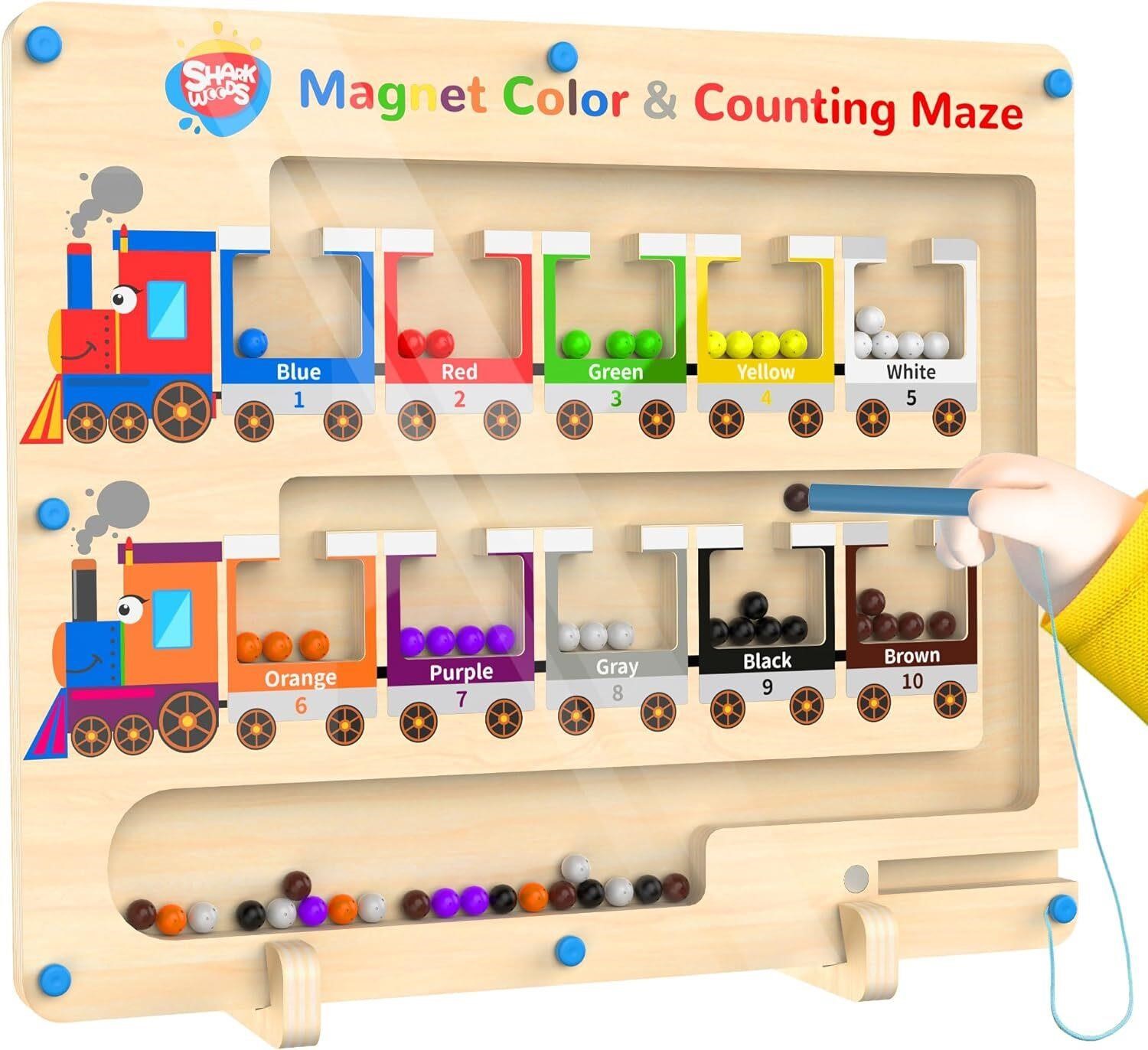 $10  Magnetic Number Maze  Montessori Toy (Train)