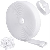 $10  16Ft Cable Straps  0.8In Wide  White