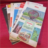 Vintage Lot 8 USA Gas Station Maps Sinclaire Gulf+