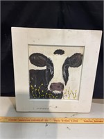 Holstein artwork/door 20”w x 21”t