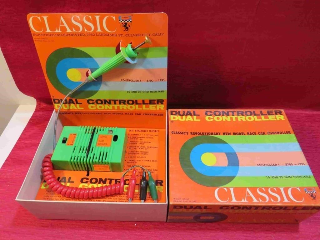 Classic Slot Car Dual Controller New Old Stock NOS