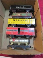 Vintage Box Lot Marx Rolling Stock Tin Train Cars