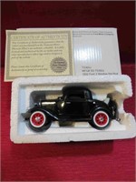 1932 Ford 3 Window Hot Rod 1:32 Diecast w Box COA