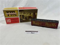Baby Ruth wood sheathed reefer, W/box