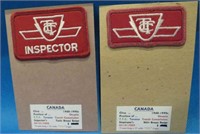 TTC 2 Toronto Transit Uniform Patches Supervisor