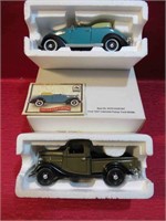 1937 Ford Cabriolet & Pickup Truck 1:32 Diecast