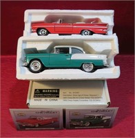 1955 Chevy Belair & 1959 Impala 1:32 Diecast Cars