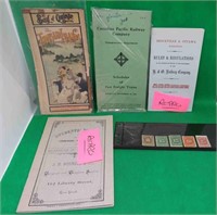 Vintage Rare Lot Railway Emphemera + Stamps