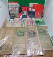 CN Railroad Lot Of Brochures + Railway Papers +