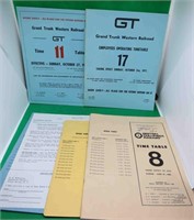 Grand Trunk Western Railroad BC Railways Timetable