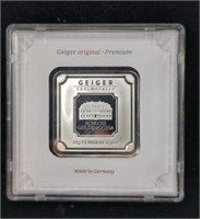 50 Gram Geiger Edelmetalle .999 Silver Bullion