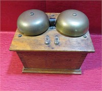 Antique Phone or Telegraph Train Office Bell Box
