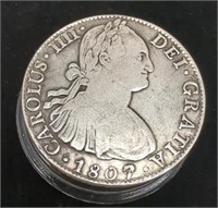 Rare* Good Condition, 1807 Spanish Empire Silver