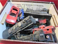 Vintage Box Lot Model Train Parts Engine Bodies++