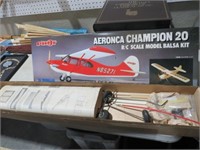 MODEL AIRPLANE KIT WITH EXTRA PARTS