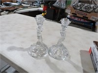 PAIR OF WESTMORELAND CANDLE STICKS