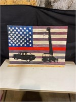 Fire Service artwork 36”w x 24”t