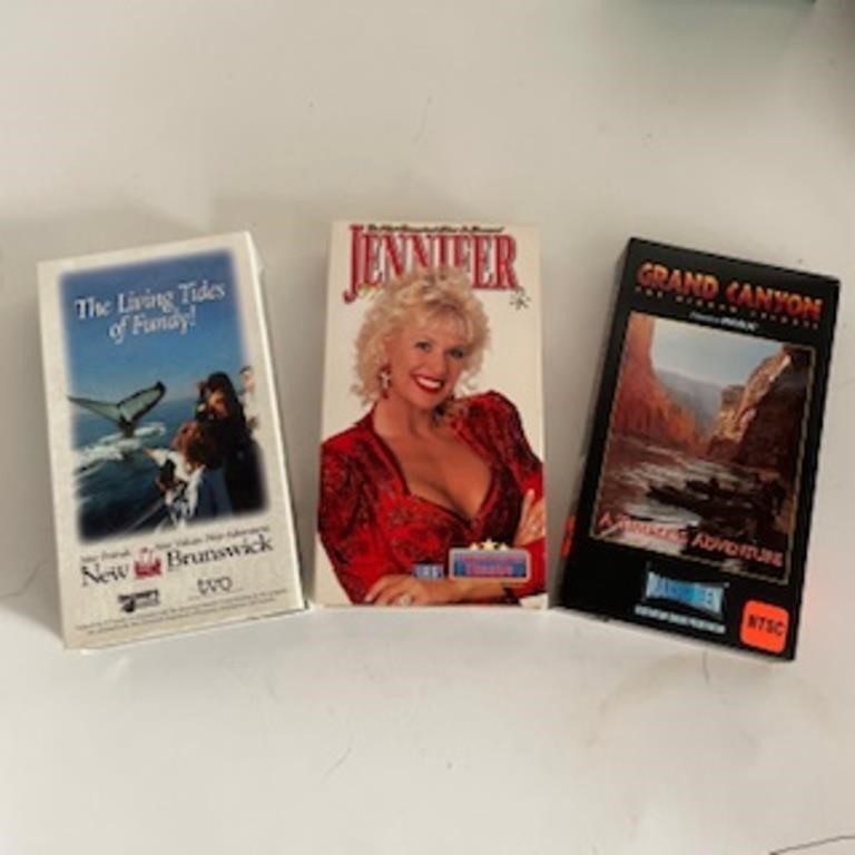 3 VHS Tapes