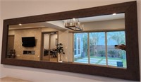 J - FRAMED WALL MIRROR 27X70" (L22)