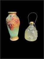 Glass Vase & Glass Bee Trap