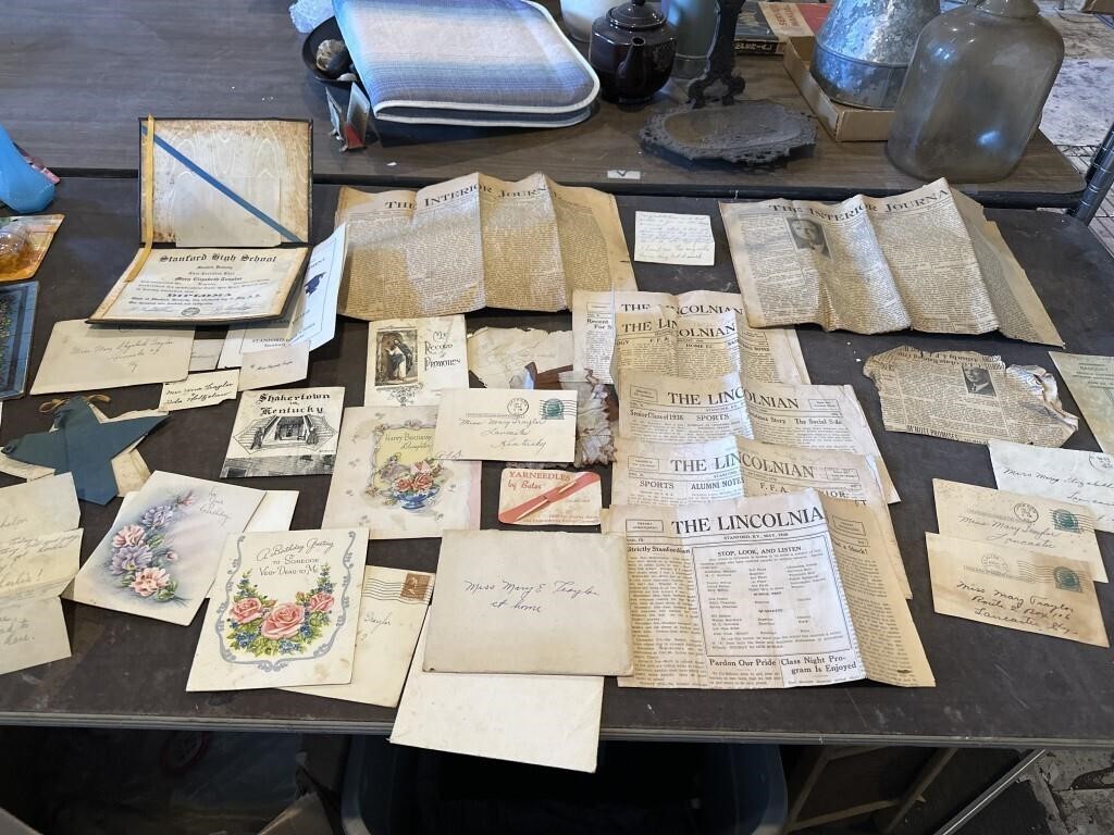 Huge Lot of Newspaper Clippings from Lincoln Co.