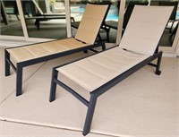 J - PAIR OF PATIO LOUNGERS (Y2)