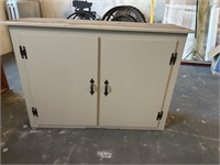 Vintage Painted Wall Mount Cabinet