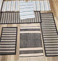 J - MIXED LOT OF THROW RUGS (K21)