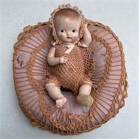 Vintage Doll in Bed by Irwin Made in USA