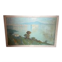 Vintage Painting in Wood Frame